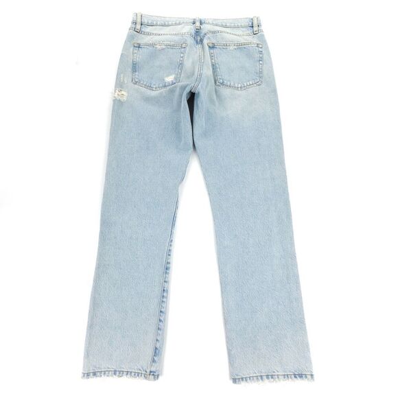 FRAME Denim Le Slouch Distressed Straight Leg Jeans Drenched 90s Grunge Baggy 26 - Picture 6 of 11